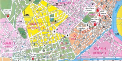 Saigon շրջան քարտեզի վրա